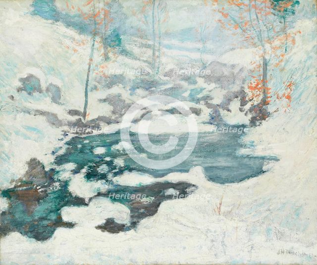 Icebound, c. 1889. Creator: John Henry Twachtman.