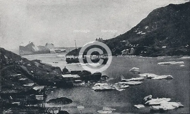 'Icebergs in St. John's Harbour', 1924. Artist: Unknown.