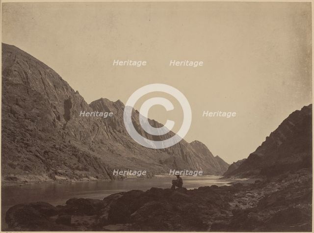 Iceberg Canyon, Colorado River, Looking Above, 1871. Creator: Tim O'Sullivan.