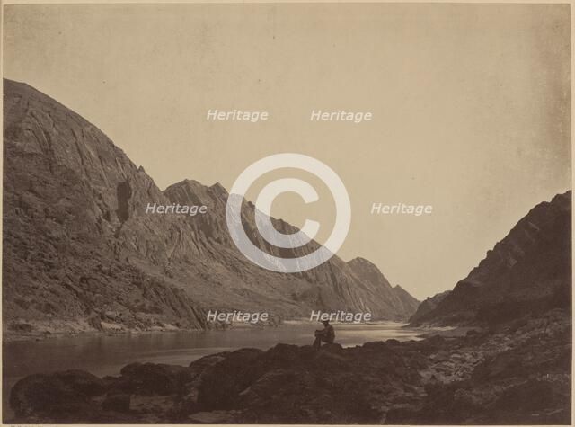 Iceberg Canyon, Colorado River, Looking Above, 1871. Creator: Tim O'Sullivan.