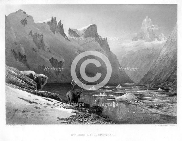 'Iceberg Lake, Isterdal', Norway, mid-late 19th century.Artist: Edward Paxman Brandard