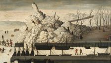 Iceberg on the pier of Delfshaven, 1565