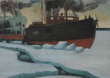 Icebreaker, 1900. Creator: Juho Rissanen
