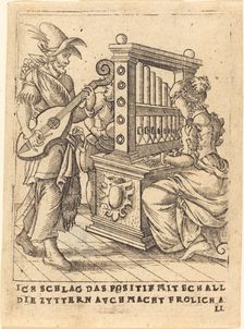 Ich schlag das Positif mit Schall die Zytternavchmacht frolich all, c. 1580. Creator: Unknown