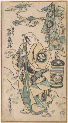 Ichimura Kamezo in the role of Ise no Saburo, ca. 1748., ca. 1748. Creator: Torii Kiyomasu I