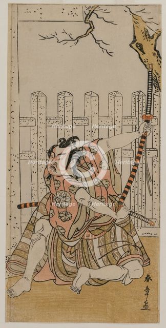 Ichimura Uzaemon IX as Umeomaru, mid 1770s. Creator: Katsukawa Shunsho (Japanese, 1726-1792).