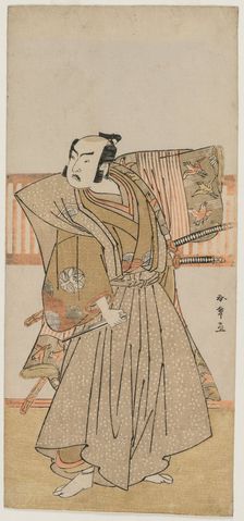 Ichimura Uzaemon IX as Soga no Juro, mid 1770s. Creator: Katsukawa Shunsho (Japanese, 1726-1792)