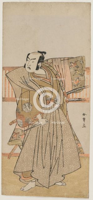Ichimura Uzaemon IX as Soga no Juro, mid 1770s. Creator: Katsukawa Shunsho (Japanese, 1726-1792).