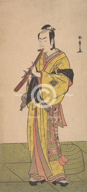 Ichikawa Bennosuke as a Man in Komuso Attire, ca. 1788. Creator: Shunsho.
