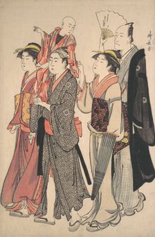 Ichikawa Danjuro V and His Family, 1782. Creator: Torii Kiyonaga