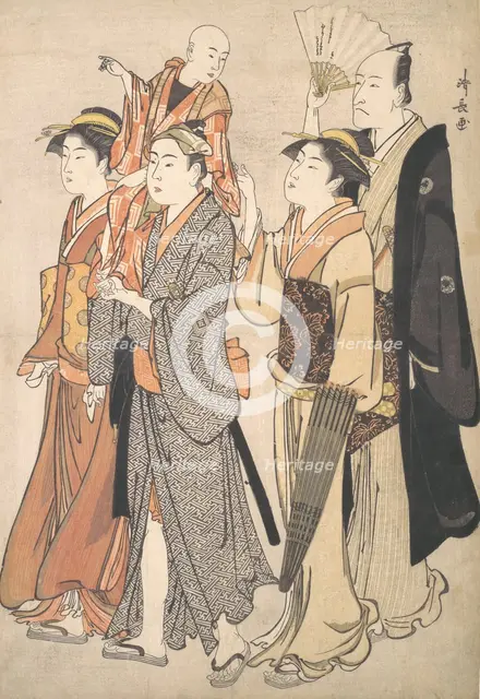 Ichikawa Danjuro V and His Family, 1782. Creator: Torii Kiyonaga.
