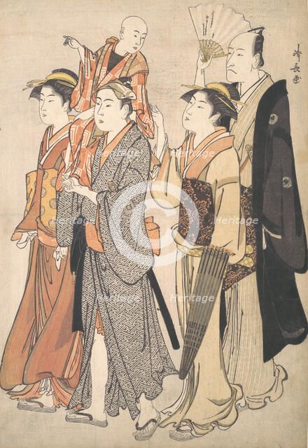 Ichikawa Danjuro V and His Family, 1782. Creator: Torii Kiyonaga.