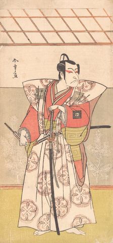 Ichikawa Danjuro V as a Samurai of High Rank, ca. 1778. Creator: Shunsho