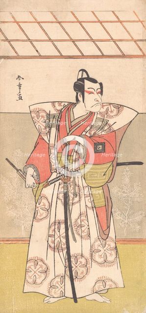 Ichikawa Danjuro V as a Samurai of High Rank, ca. 1778. Creator: Shunsho.