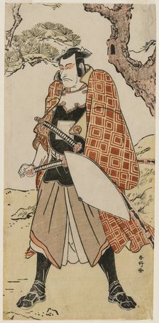 Ichikawa Danjuro V as a Travelling Warrior, late 1780s. Creator: Katsukawa Shunko (Japanese, 1743-1812)
