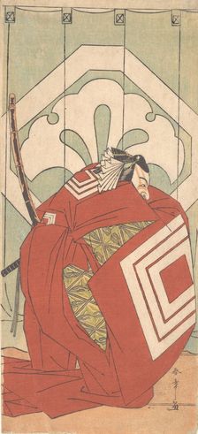 Ichikawa Danjuro V in a Shibaraku Role, ca. 1779. Creator: Shunsho