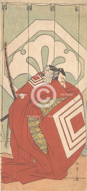 Ichikawa Danjuro V in a Shibaraku Role, ca. 1779. Creator: Shunsho.