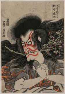 Ichikawa Danjuro VII as Kan Shojo in the Mt. Tenpai Scene (from the series Famous Kabuki Plays), 181 Creator: Gototei Kunisada (Japanese, 1786-1864)