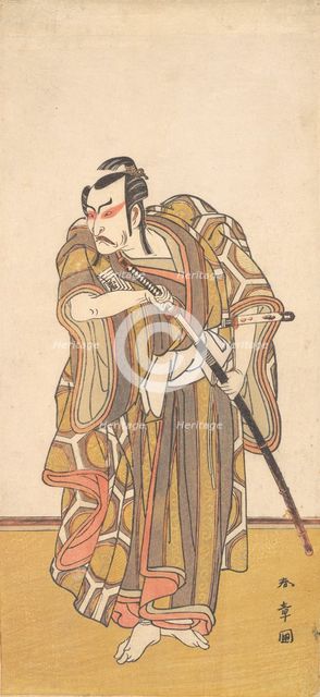 Ichikawa Danzo III as a Samurai Drawing a Sword, ca. 1772. Creator: Shunsho.