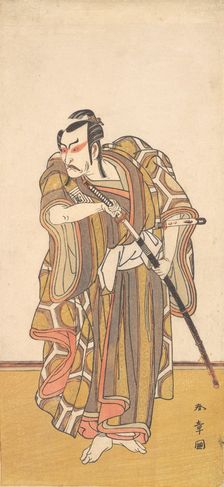 Ichikawa Danzo III as a Samurai Drawing a Sword, ca. 1772. Creator: Shunsho