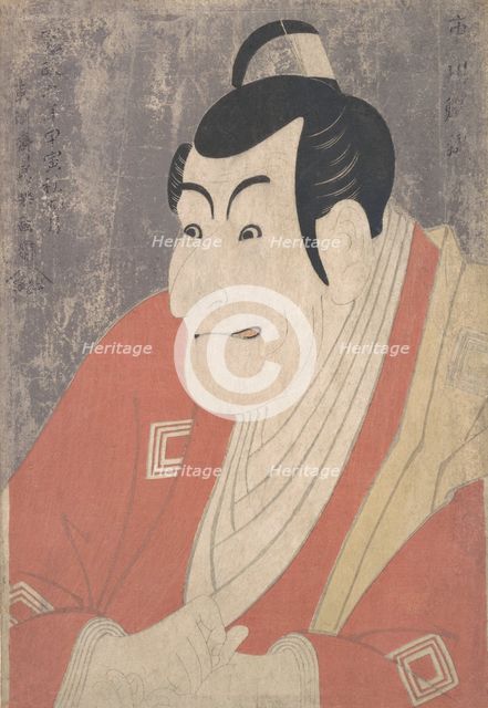 Ichikawa Ebizo IV as Takemura Sadanojo in the Play Koinyobo Somewake Tazuna, 1794., Creator: Tôshûsai Sharaku.