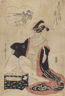 Ichikawa of the Matsubaya, 1790-1800. Creator: Kitagawa Utamaro