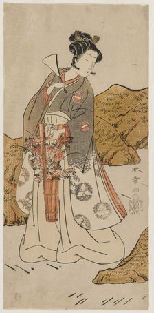 Ichikawa Monnosuke II as a Temple Page, early 1770s. Creator: Katsukawa Shunsho (Japanese, 1726-1792)