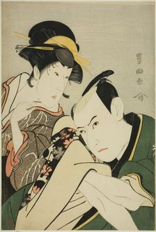 Ichikawa Yaozo III in the Role of Takebe Genzo and Iwai Kiyotaro in the Role of Tonami, 1796. Creator: Utagawa Toyokuni I
