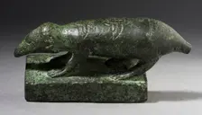 Ichneumon Mongoose Figurine, Probably Ptolemaic Period (323-30 BCE). Creator: Unknown