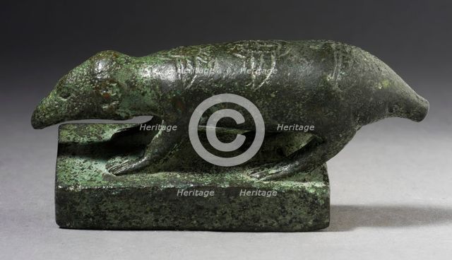 Ichneumon Mongoose Figurine, Probably Ptolemaic Period (323-30 BCE). Creator: Unknown.