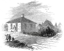 Ickleton Station, 1845. Creator: Unknown