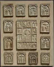 Icon with Christ Pantepotes and the Chorus of Saints, Byzantine, 14th-15th century. Creator: Unknown