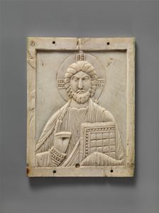 Icon with Christ Pantokrator, Byzantine, 11th-12th century. Creator: Unknown