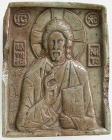 Icon with Christ Pantokrator, Byzantine, ca. 1350 or later. Creator: Unknown