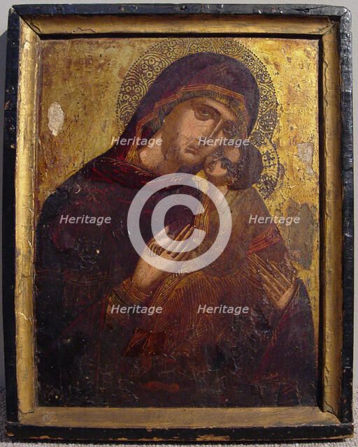 Icon with the Virgin and Child, c. 1500. Creator: Unknown.