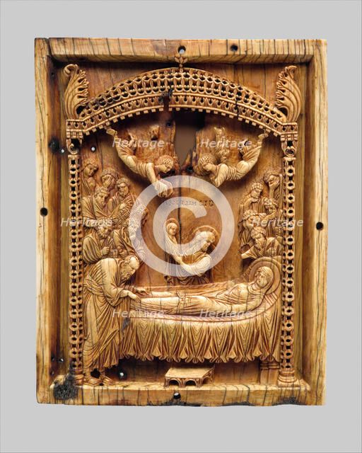 Icon with the Koimesis, Byzantine, late 900s. Creator: Unknown.