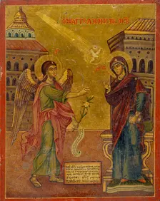 Icon of The Annunciation, 18th-19th century. Artist: John