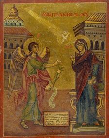 Icon of The Annunciation, 18th-19th century. Artist: John