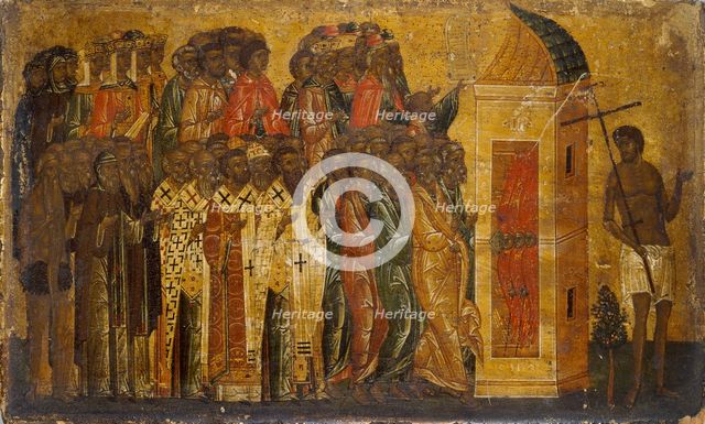 Icon of The Just entering Paradise, early 16th century. Artist: Unknown.