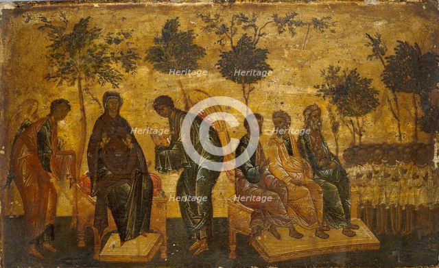 Icon of The Just in Paradise, early 16th century. Artist: Unknown.