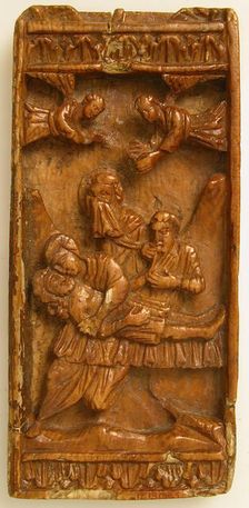 Icon of the Lamentation, Byzantine, 12th-13th century. Creator: Unknown