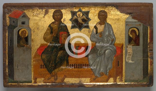 Icon of the New Testament Trinity, c. 1450. Creator: Unknown.