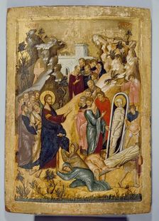 Icon of The Raising of Lazarus, 14th-15th century