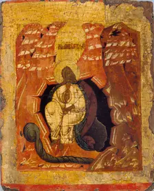 Icon of Elijah fed by a Crow, 15th-16th century (1401-1600)
