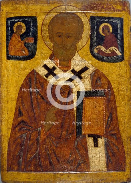 Icon of St Nicholas, 15th-16th century (1401-1600). Artist: Unknown.