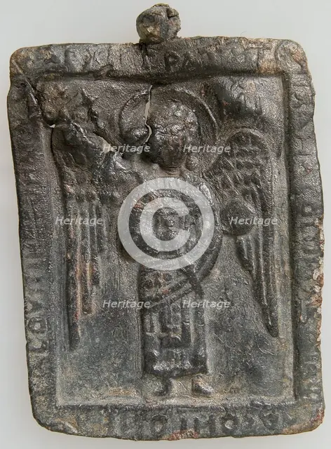 Icon Pendant with the Archangel Michael, Byzantine, ca. 1300 or later. Creator: Unknown.