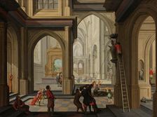 Iconoclasm in a Church, 1630. Creator: Dirck van Delen