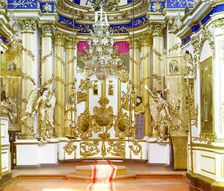 Iconostasis in the Church of the Transfiguration [Belozersk, Russian Empire], 1909. Creator: Sergey Mikhaylovich Prokudin-Gorsky