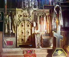 Iconostasis in the Church of Saint John the Theologian, Rostov Velikii, 1911. Creator: Sergey Mikhaylovich Prokudin-Gorsky