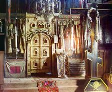 Iconostasis in the Church of Saint John the Theologian, Rostov Velikii, 1911. Creator: Sergey Mikhaylovich Prokudin-Gorsky